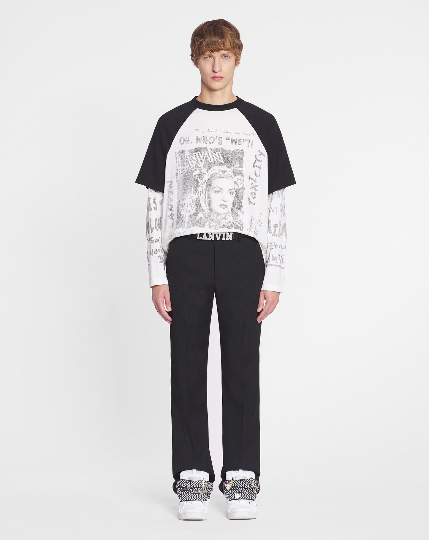 LANVIN X FUTURE LONG-SLEEVED PRINT T-SHIRT