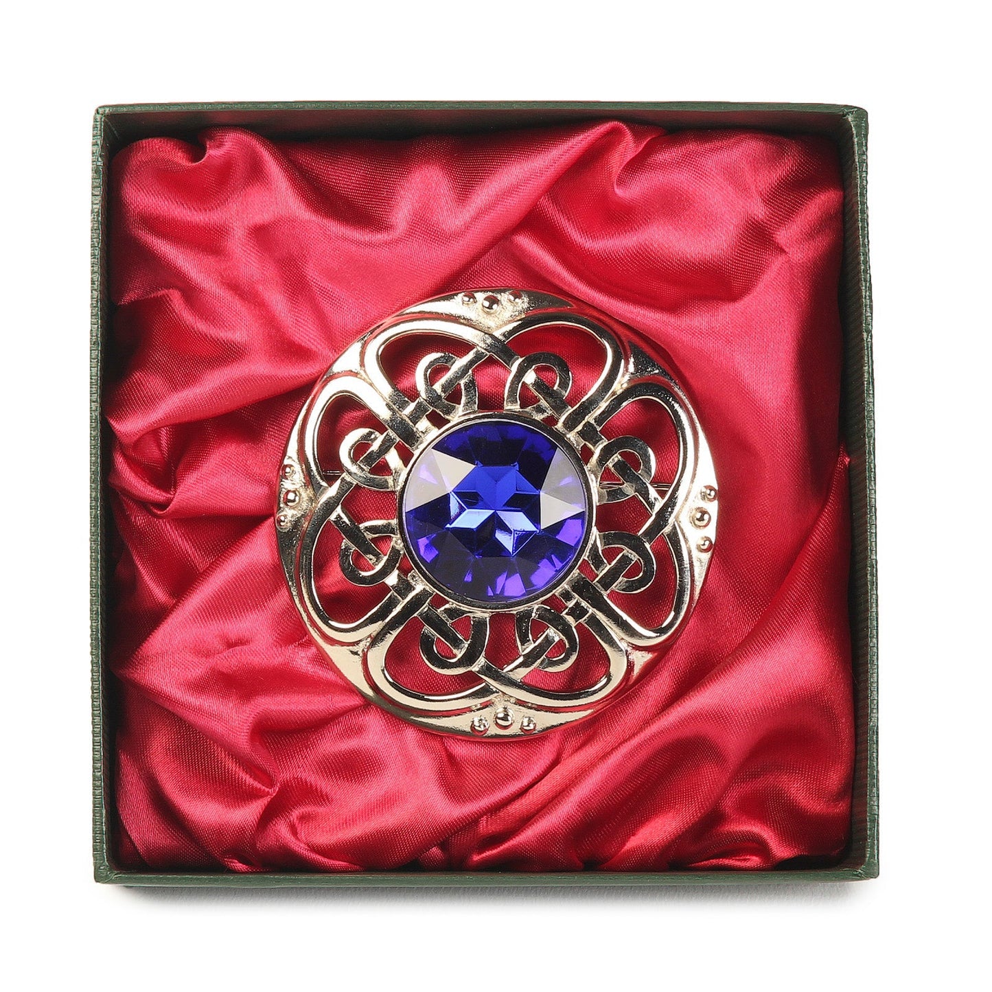 Culloden Plaid Brooch Blue